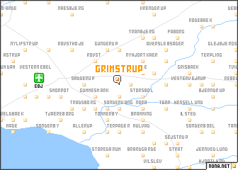 map of Grimstrup