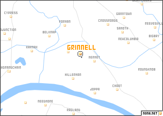 map of Grinnell