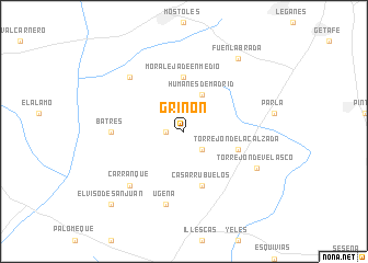 map of Griñón