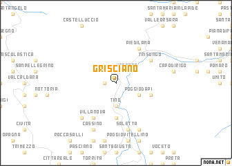 map of Grisciano