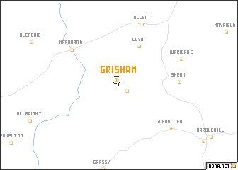 map of Grisham