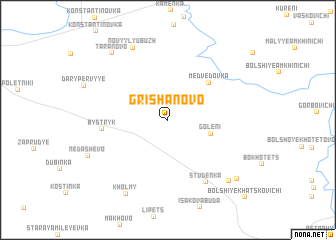 map of Grishanovo