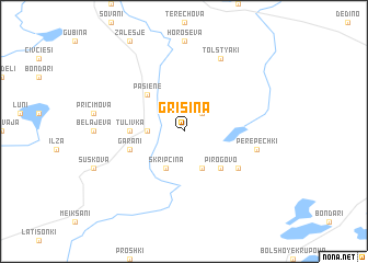 map of Grišina