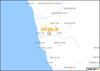 map of Grisolia