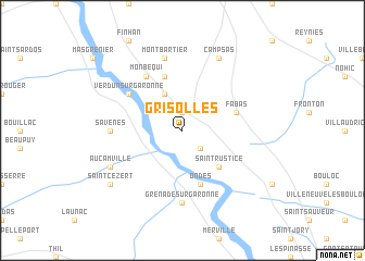 map of Grisolles