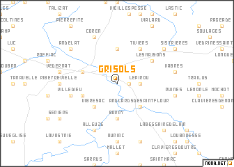 map of Grisols