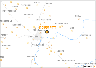 map of Grissett