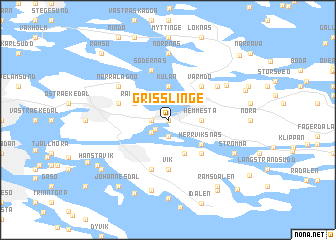 map of Grisslinge