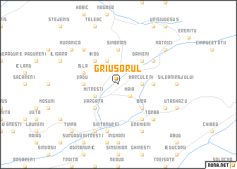 map of Grîuşorul