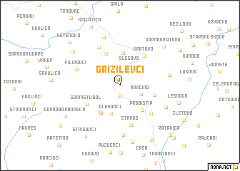 map of Grizilevci