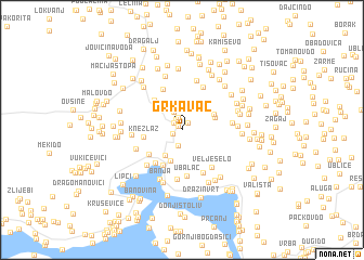 map of Grkavac