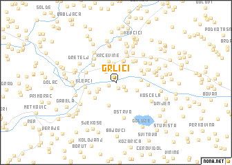 map of Grlići