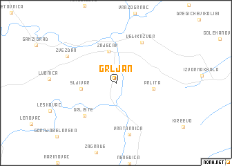 map of Grljan