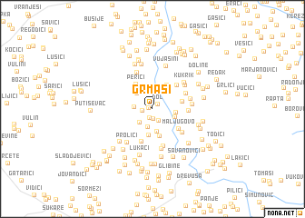 map of Grmaši