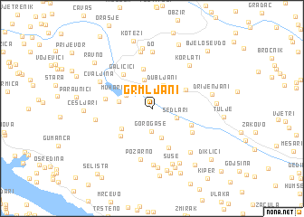 map of Grmljani