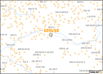 map of Grmuša