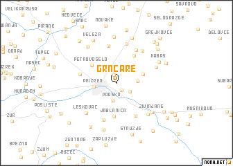 map of Grnčare