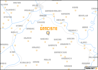 map of Grnčište