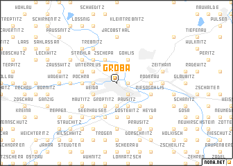 map of Gröba