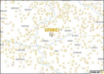 map of Grobići