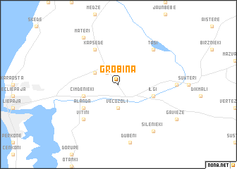 map of Grobiņa