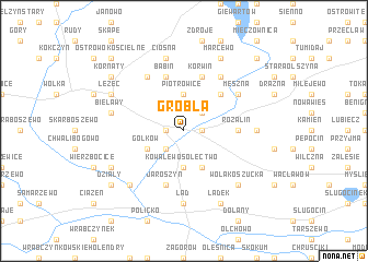 map of Grobla