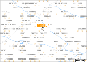 map of Grobla