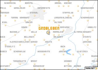 map of Grobleben