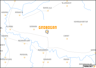 map of Grobogan