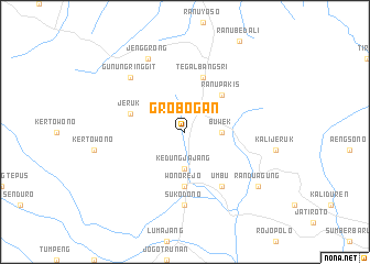 map of Grobogan