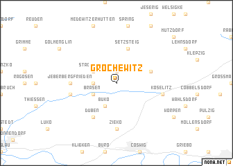 map of Grochewitz