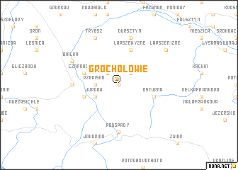 map of Grochołowie