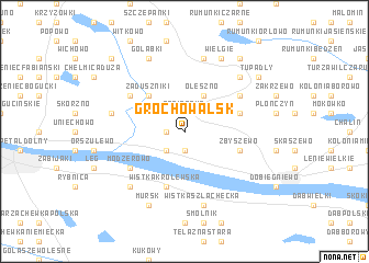 map of Grochowalsk