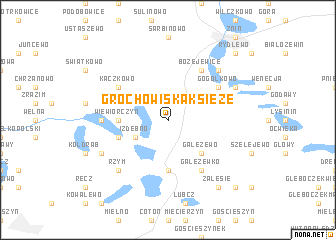 map of Grochowiska Księże