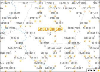 map of Grochowiska