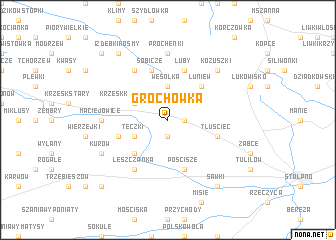 map of Grochówka