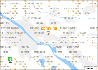 map of Grochów