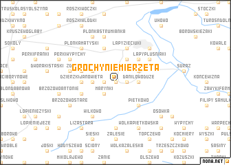 map of Grochy Niemierzęta