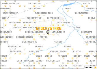 map of Grochy Stare