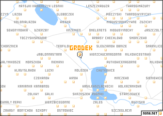 map of Gródek