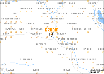 map of Grodin