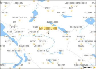 map of Grodkowo