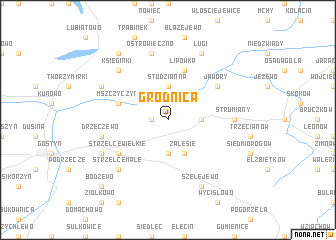 map of Grodnica