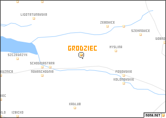 map of Grodziec