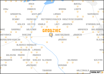 map of Grodziec