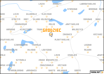 map of Grodziec