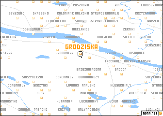 map of Grodziska