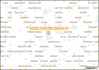 map of Grodzisk Mazowiecki