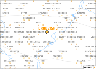 map of Grodzisko