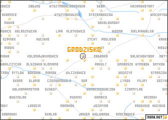 map of Grodzisko